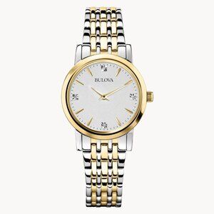 Bulova Women's Classic Quartz Silver Watch 27MM